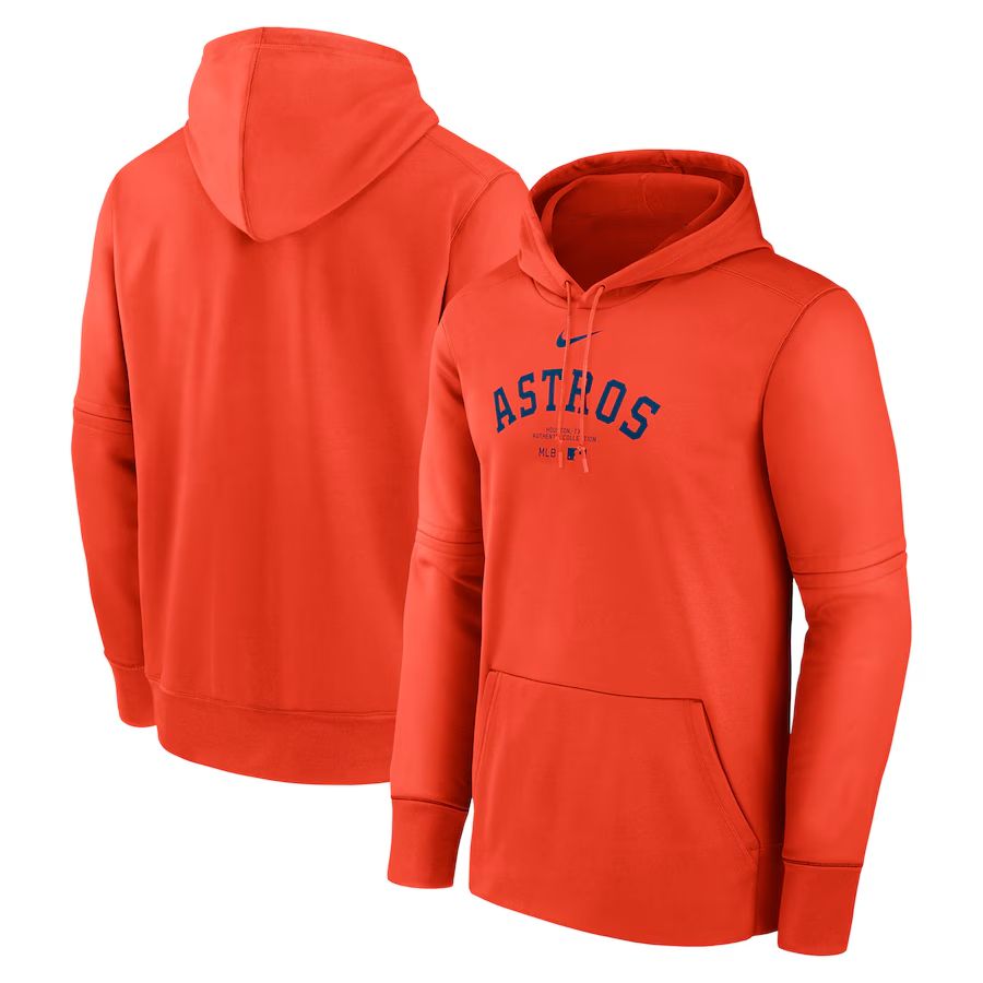 Men 2025 MLB Houston Astros Orange Nike hoodie style 2->houston astros->MLB Jersey